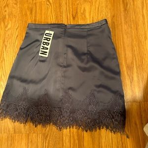 Urban Outfitters Silk Blue Mini Skirt